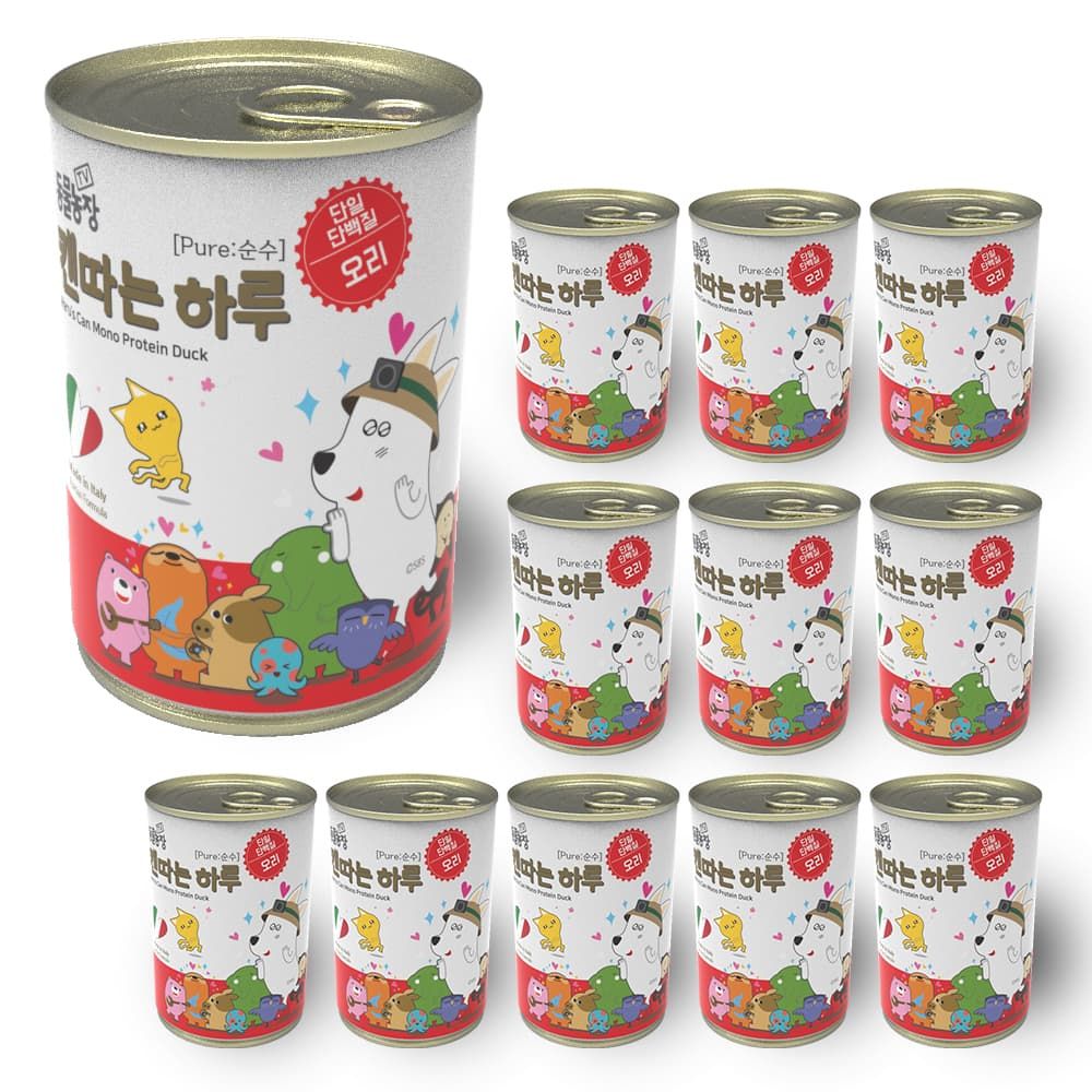 단일단백질 오리 400g x 12개