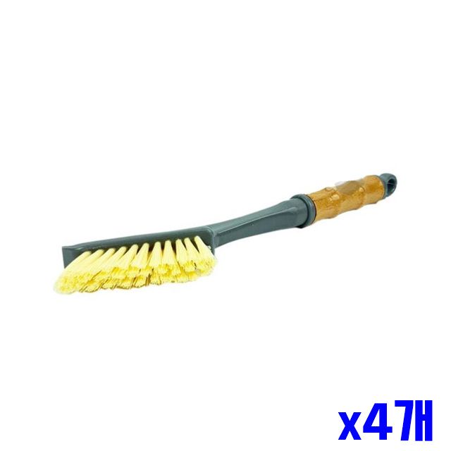 우드 청소솔 욕실청소솔 x4개 튼튼한 틈새 브러쉬 화