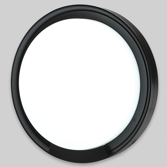 벽등 LED 직부겸용 MEGA 원형 24W 주광 블랙 IP65 KS