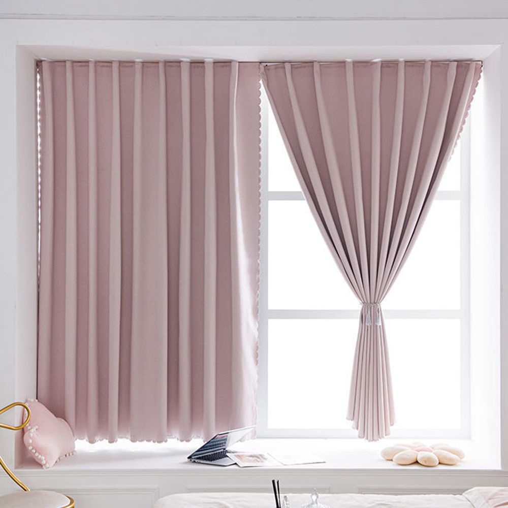 붙이는 무지 암막커튼 150X200cm 햇빛차단 무타공커튼