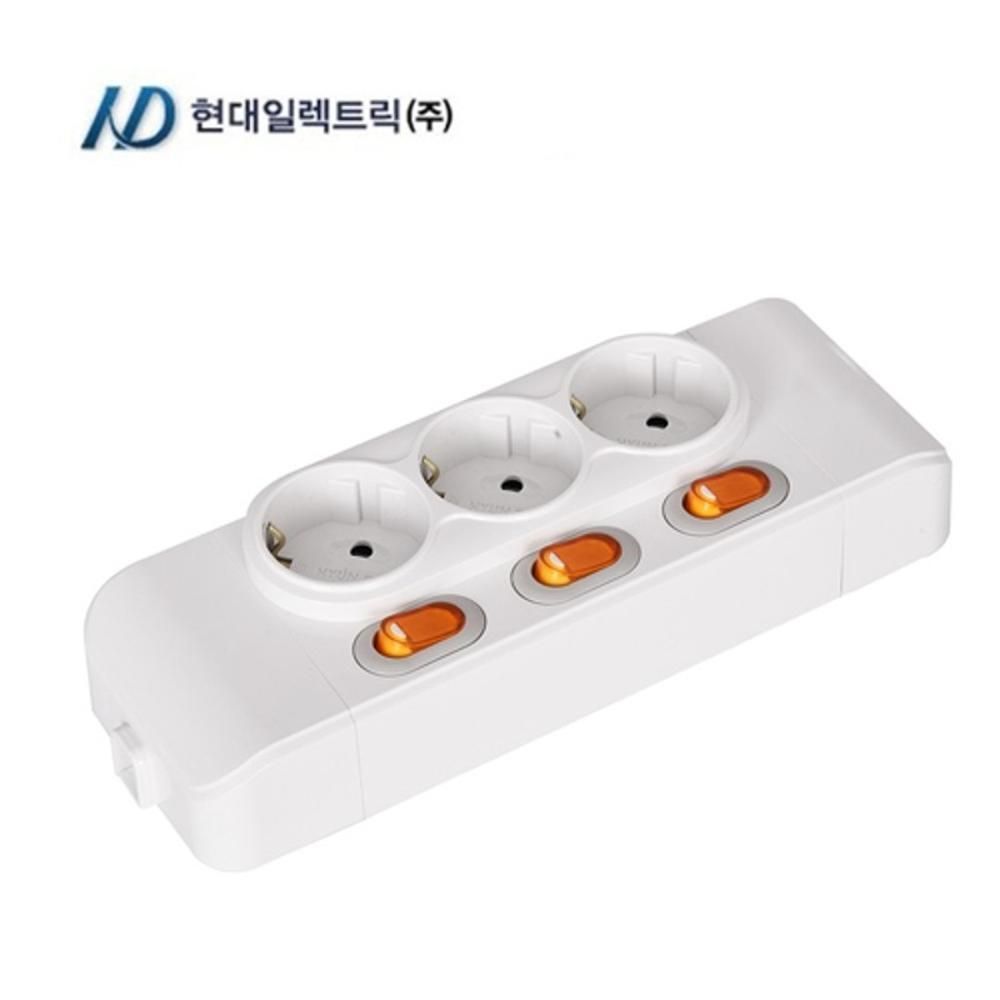 개별형 노출3구콘센트 5개묶음