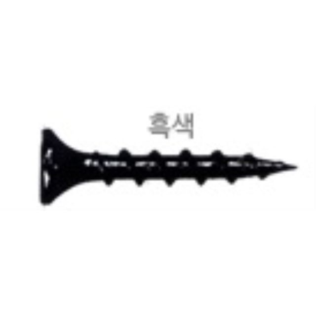 목재용피스/흑색 (8 봉) 6x50mm(500EA) COARSE THR