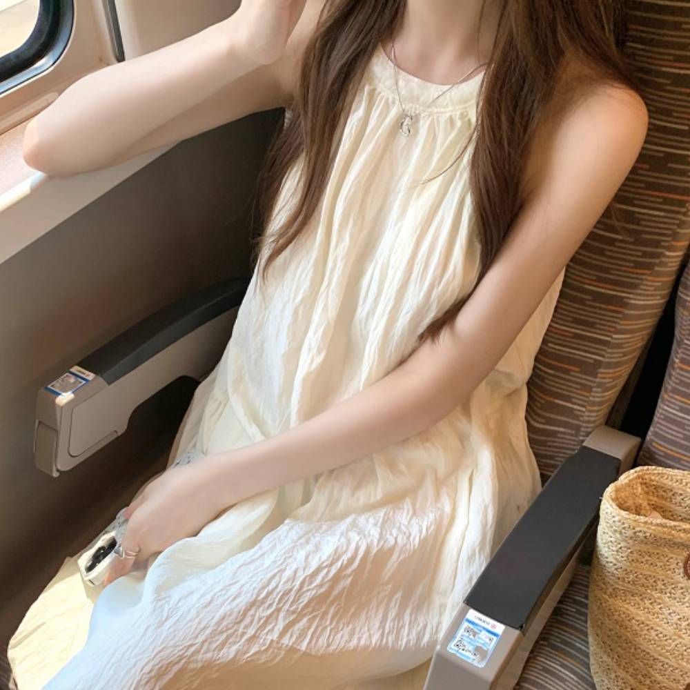 비치웨어 동남아원피스 휴양지룩 여성 나시 A라