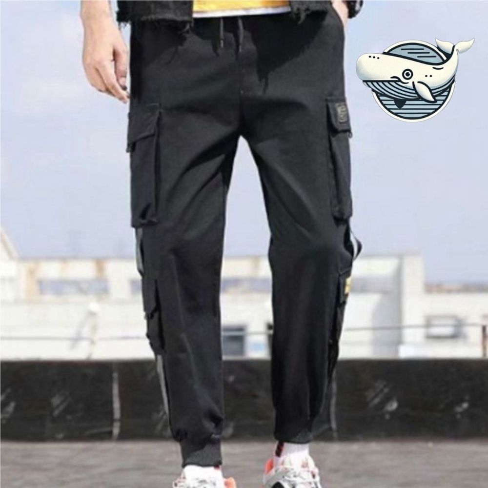 편안한 남성 캐주얼 카고 팬츠 실용적 밴딩