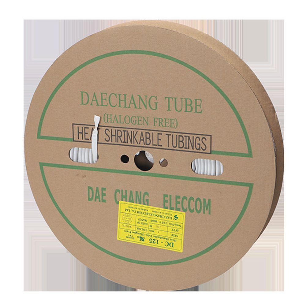 수축튜브 6MM 100M 백색 1롤