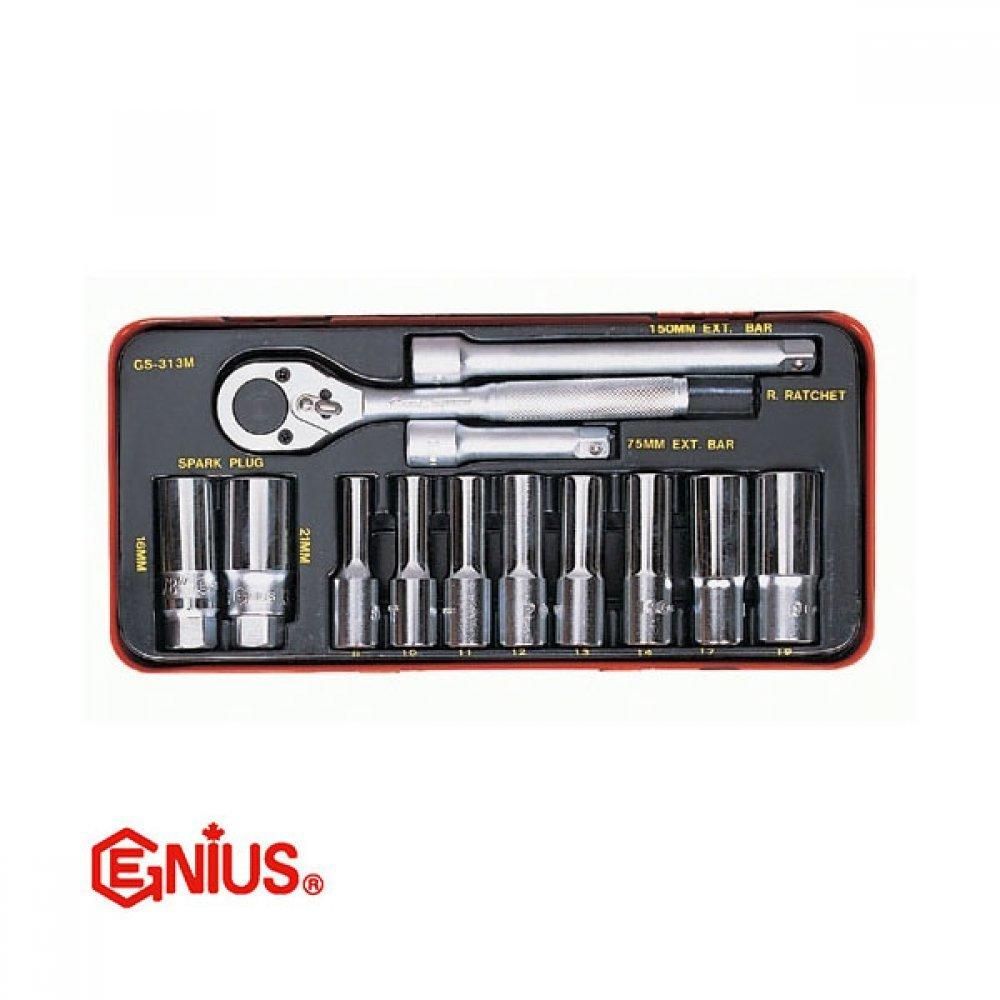 롱 핸드 소켓 세트 GS-313M 13pcs 알 소켓 복스 세트