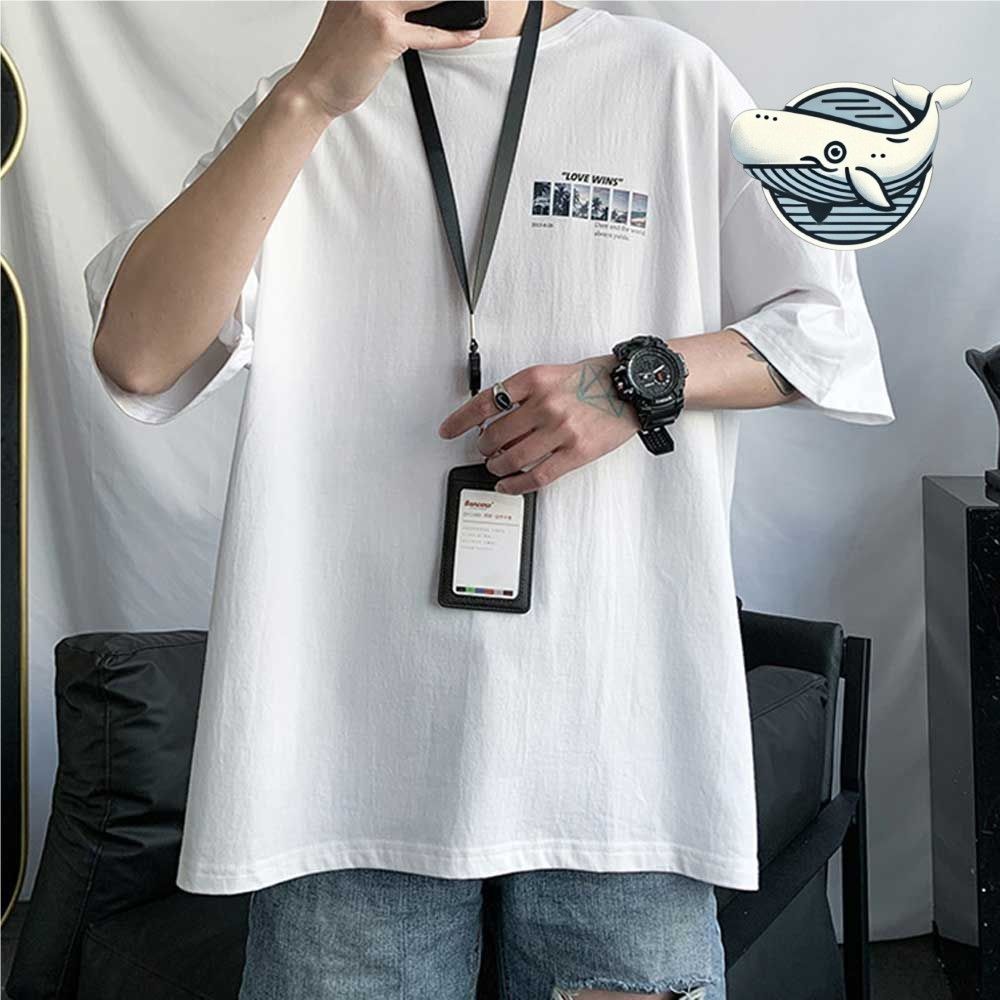 여름 캐주얼 반팔티 영문 프린트 루즈핏 편안한