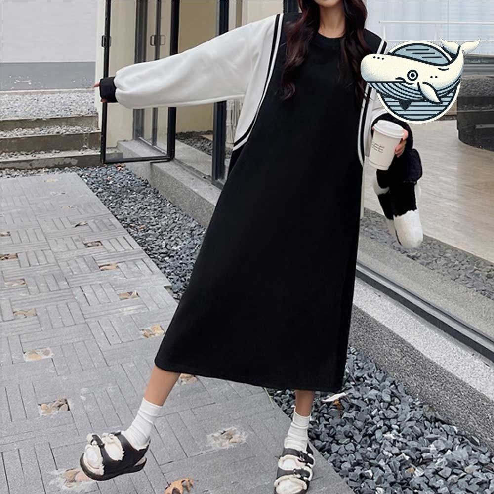 데일리 오버핏 롱원피스 가을 스타일 패션