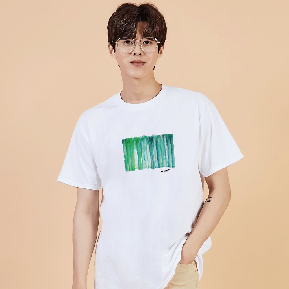키밍 맨투맨 후드티 불꽃 색연필 그래픽티셔츠