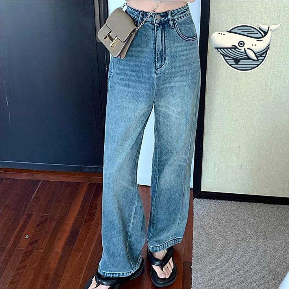 루즈핏 빈티지 하이웨스트 청바지 데님팬츠 패션