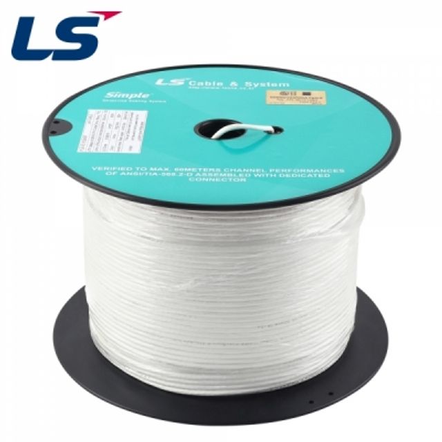 LS전선 CAT.6 UTP Slim 케이블 300m (28AWG/단선/화