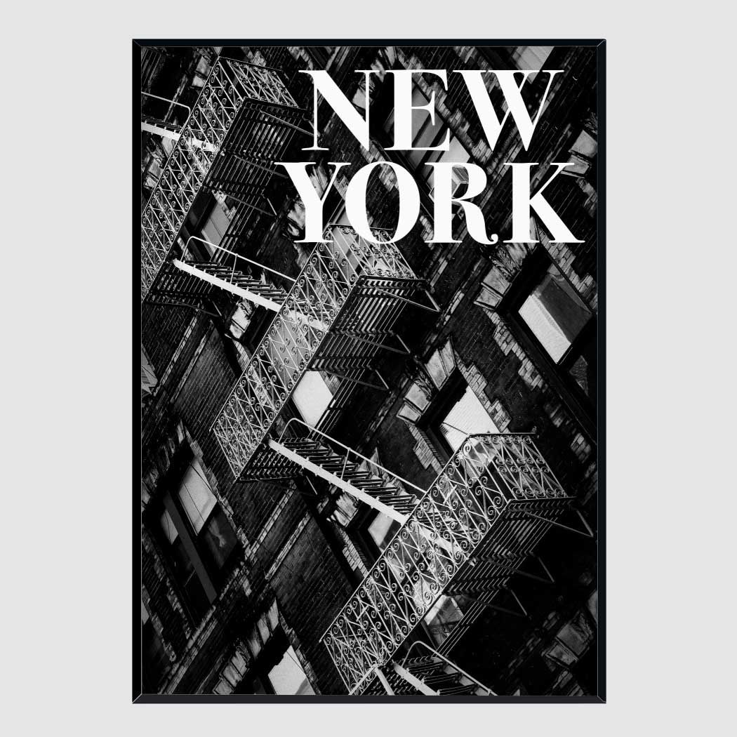 모던 인테리어액자 NYC Fire Escapes A2사이즈