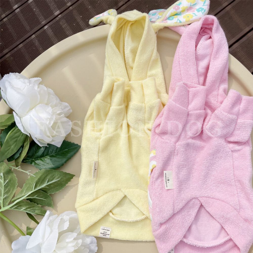 강아지 심쿵래빗 후드티 2XL 1P 반려견 봄가을 티셔츠