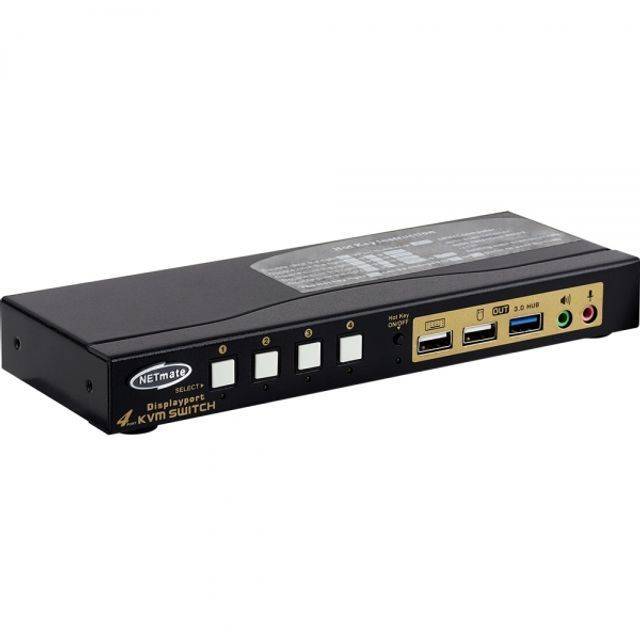 NM-DK8304S 8K 지원 Displayport KVM 4대1 스위치 USB