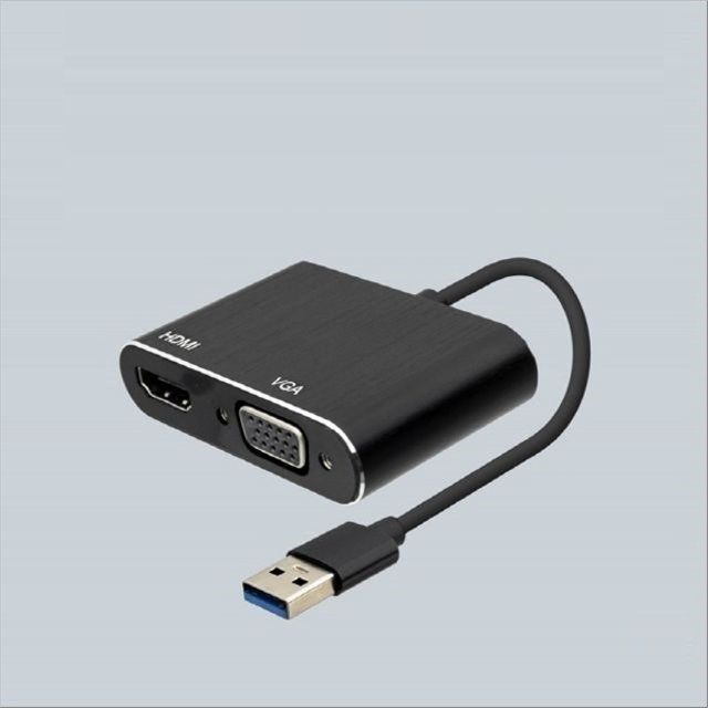 USB 3.0 to HDMI VGA 컨버터 Black D-SUB RGB CONVER