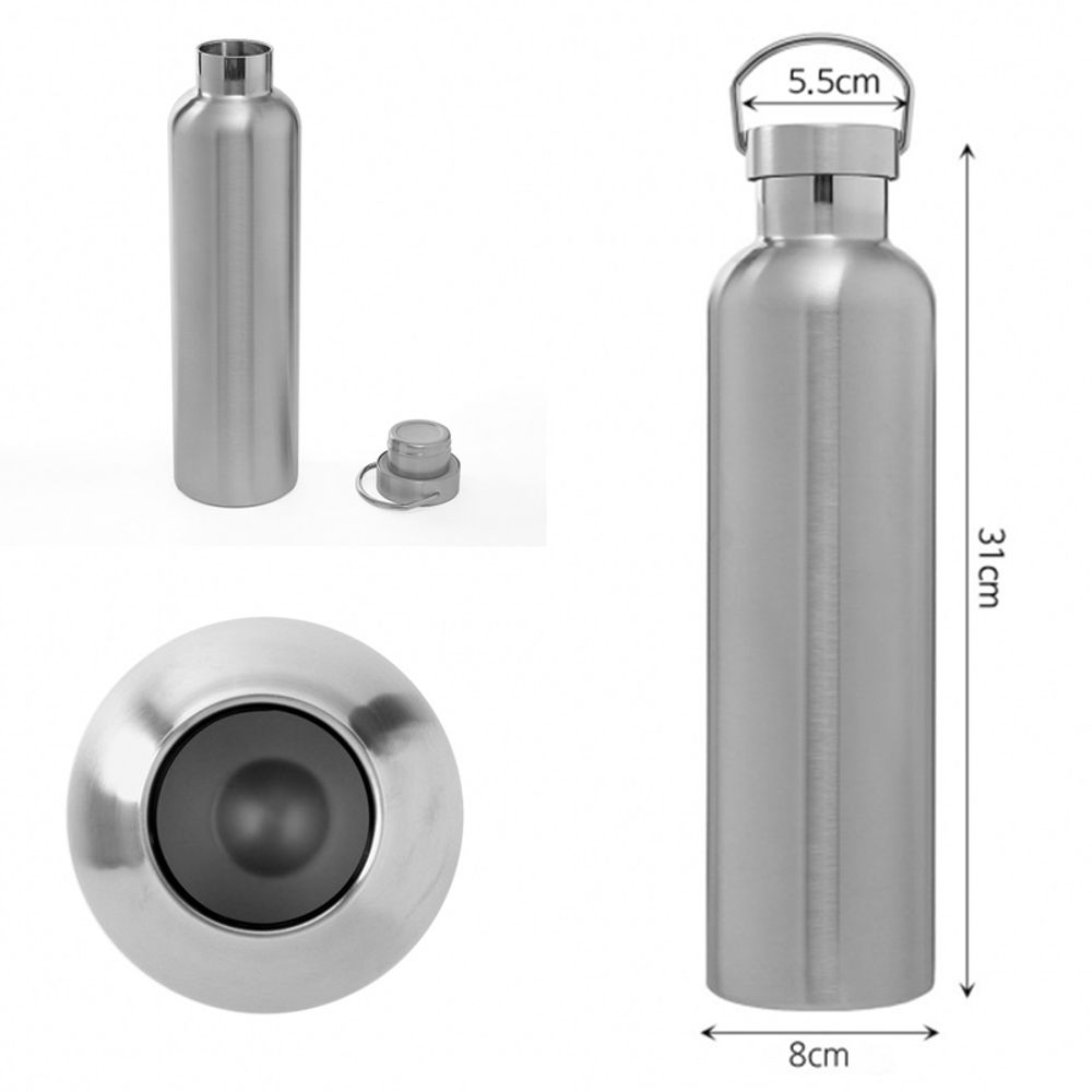 스텐 물병 이중스텐 진공보온병 1L 캠핑 소풍보냉병