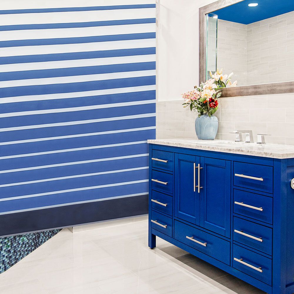 스트라이프 샤워 가림막 방수커튼 욕조커튼 커튼 대