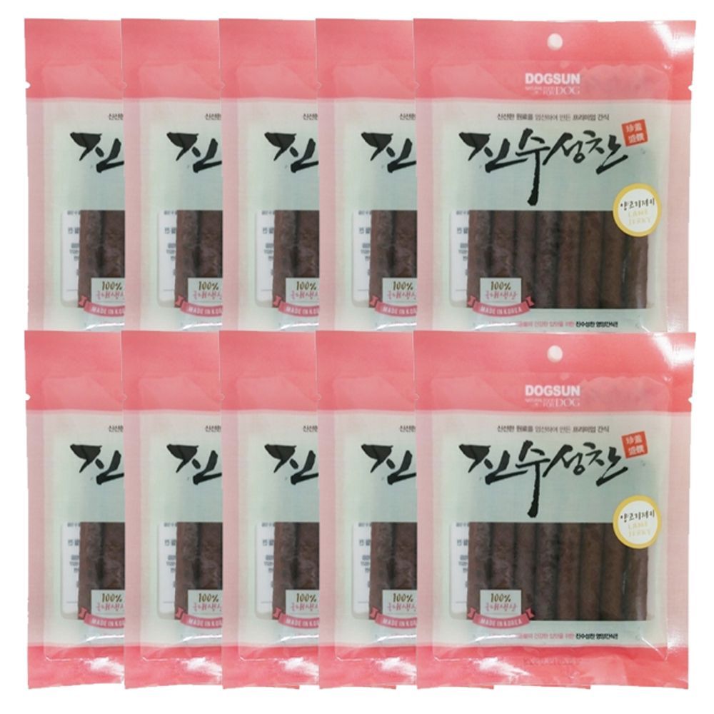 강아지 양고기 진수성찬 일상 져키 80g 10P 노즈워크