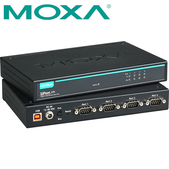 MOXA UPort 1410 USB2.0 to 4포트 RS232 시리얼컨버터