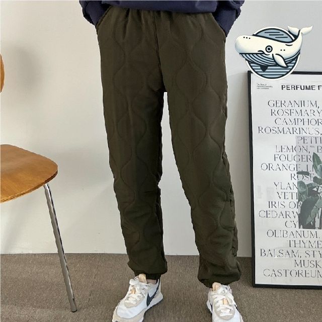 따뜻한 기모 조거팬츠 여성용 체형보완 밴딩