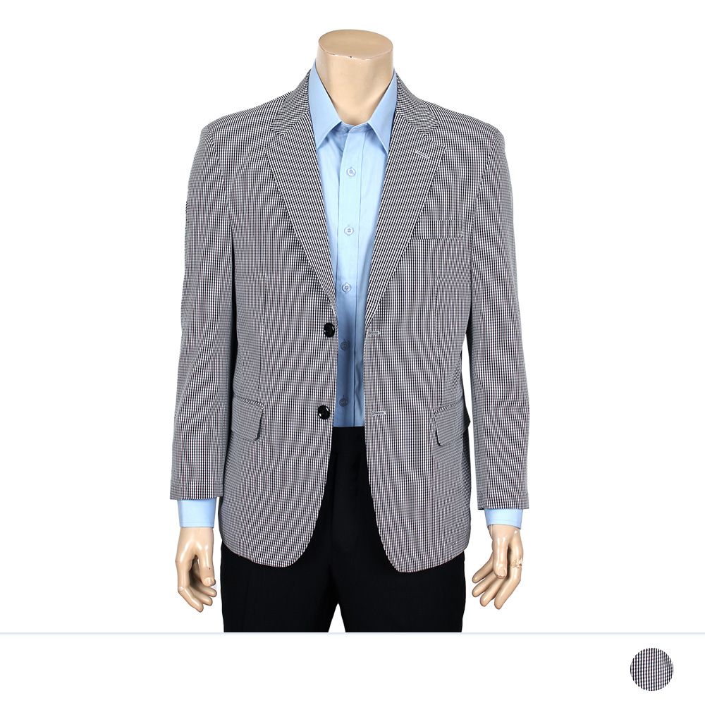 루켄 여름 정장 잔체크 콤비 자켓
