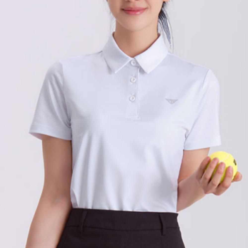 여성 여름 데일리 스포츠웨어 기능성 반팔 카라 티셔