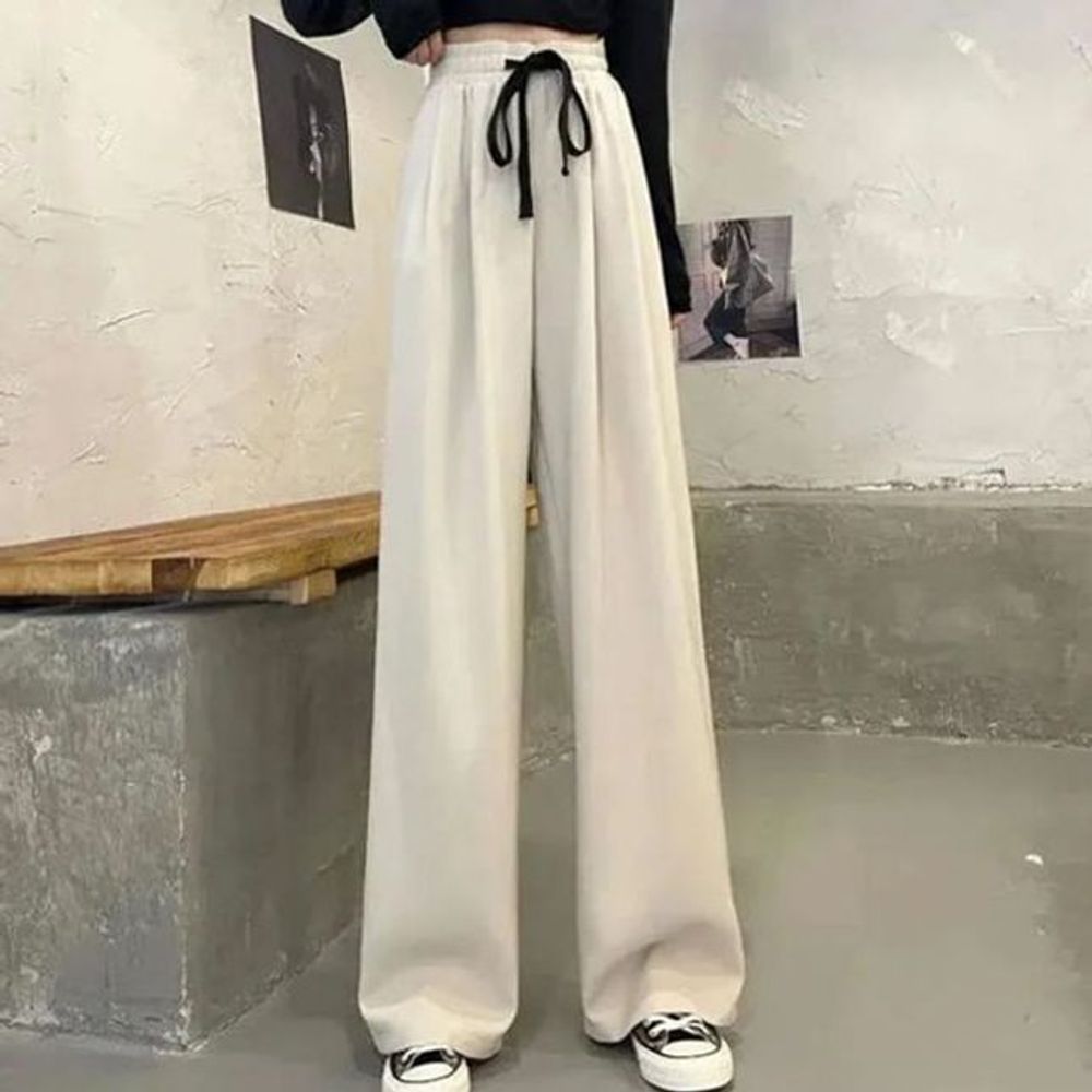 여자바지 와이드팬츠 팬츠 핀턱 여성바지 편한바