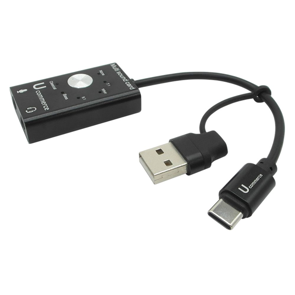 외장형 C타입 USB사운드카드 5.1 7.1CH 헤드셋 마이크