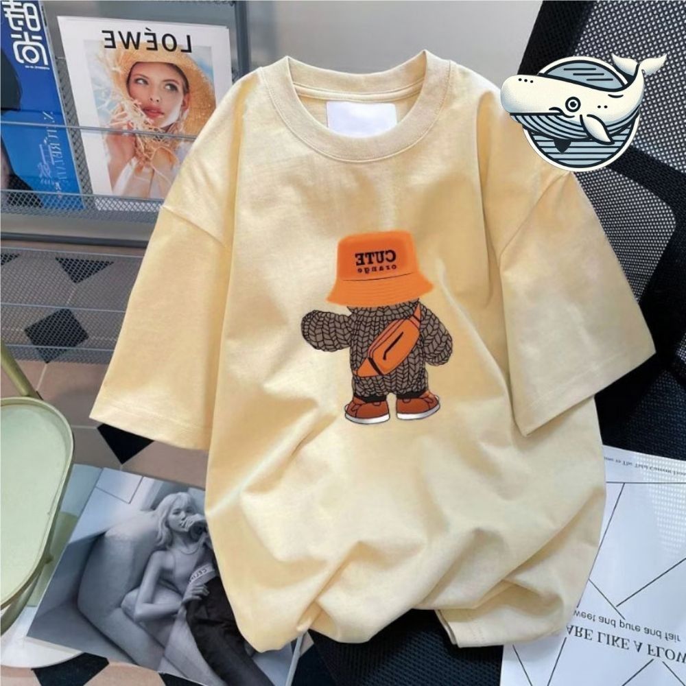 편안한 루즈핏 캐릭터 프린트 티셔츠 여름데일리