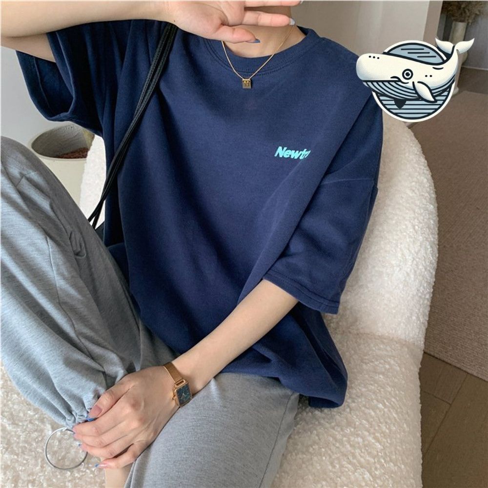 여름 캐주얼 루즈핏 반팔 티셔츠 편한 데일리