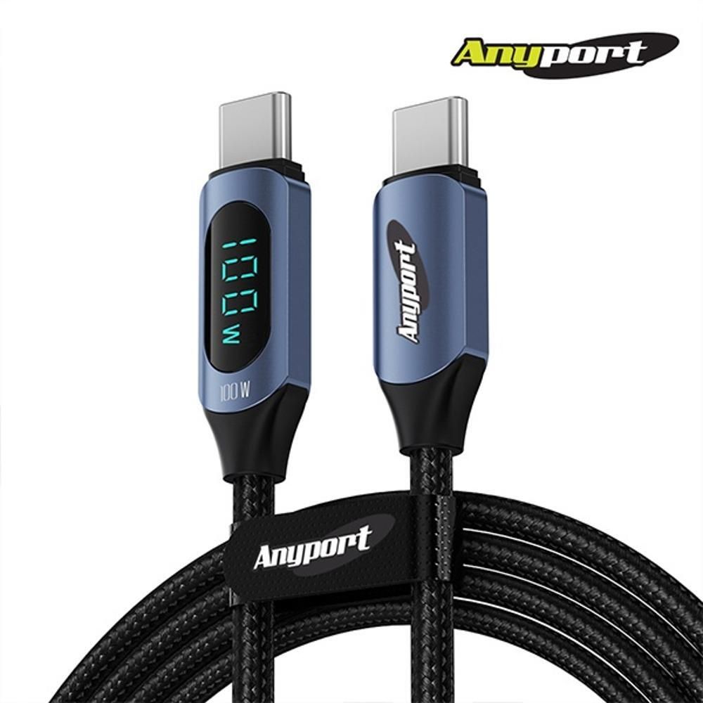 고속 충전케이블 전력표시 LED AP-CTCD100W 2M