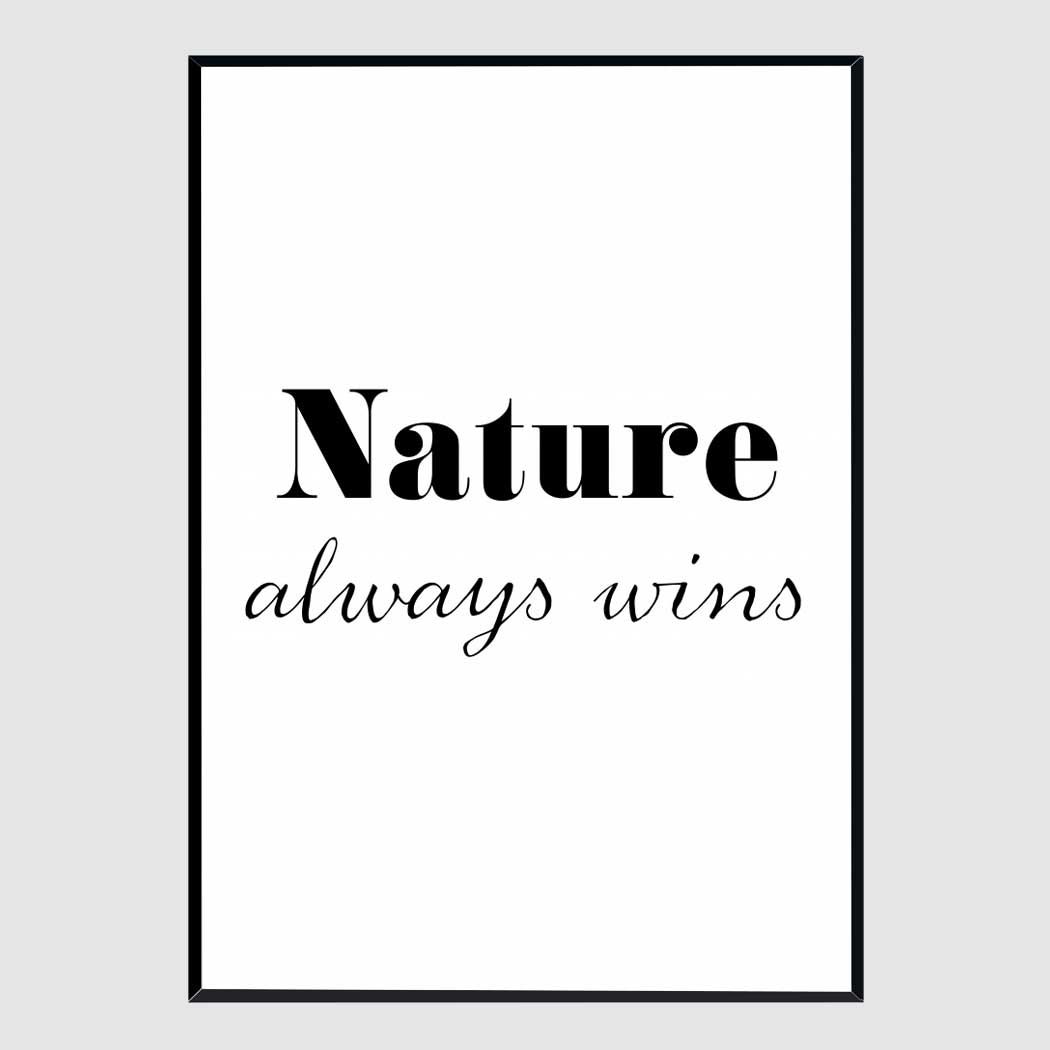 깔금한액자 Nature always wins A3사이즈