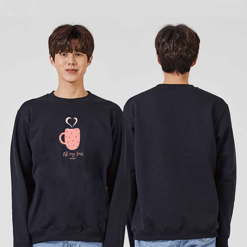 맞춤 하트 커피 맨투맨 후드티