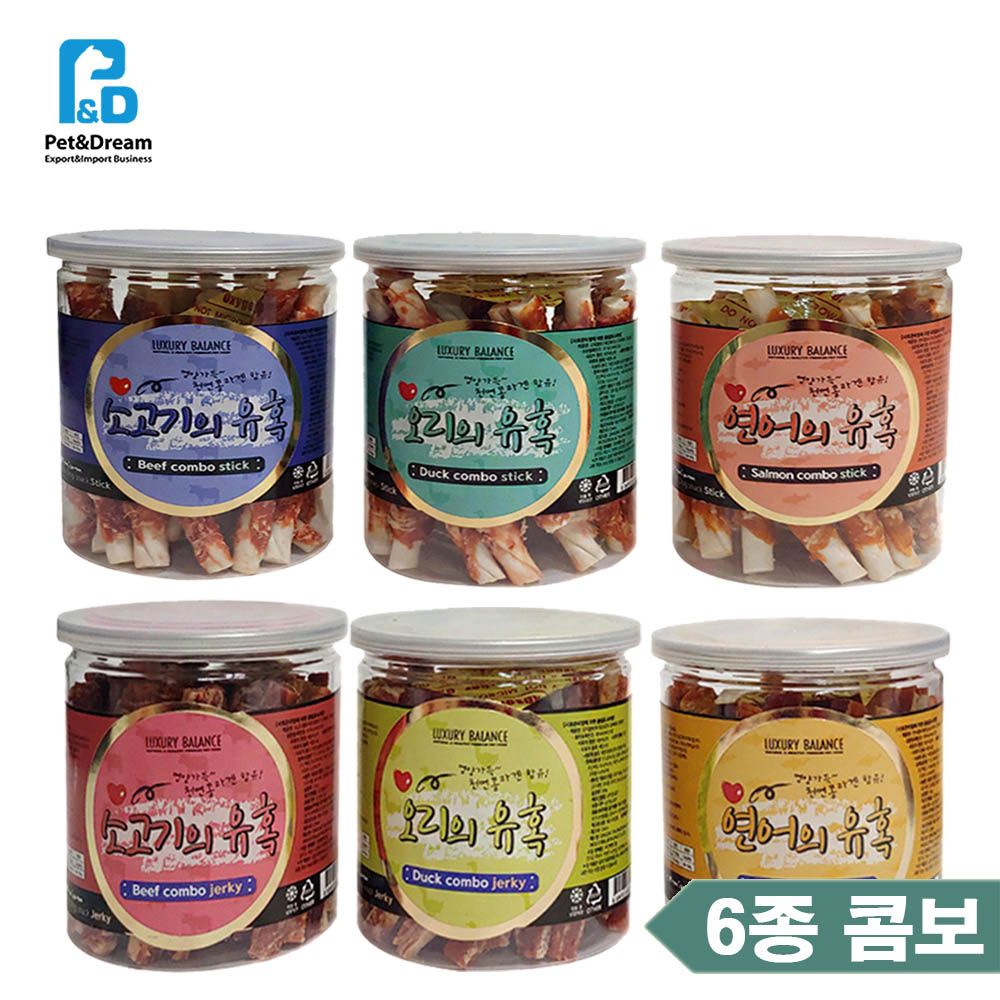 강아지 한달간식 콜라겐스낵 6통