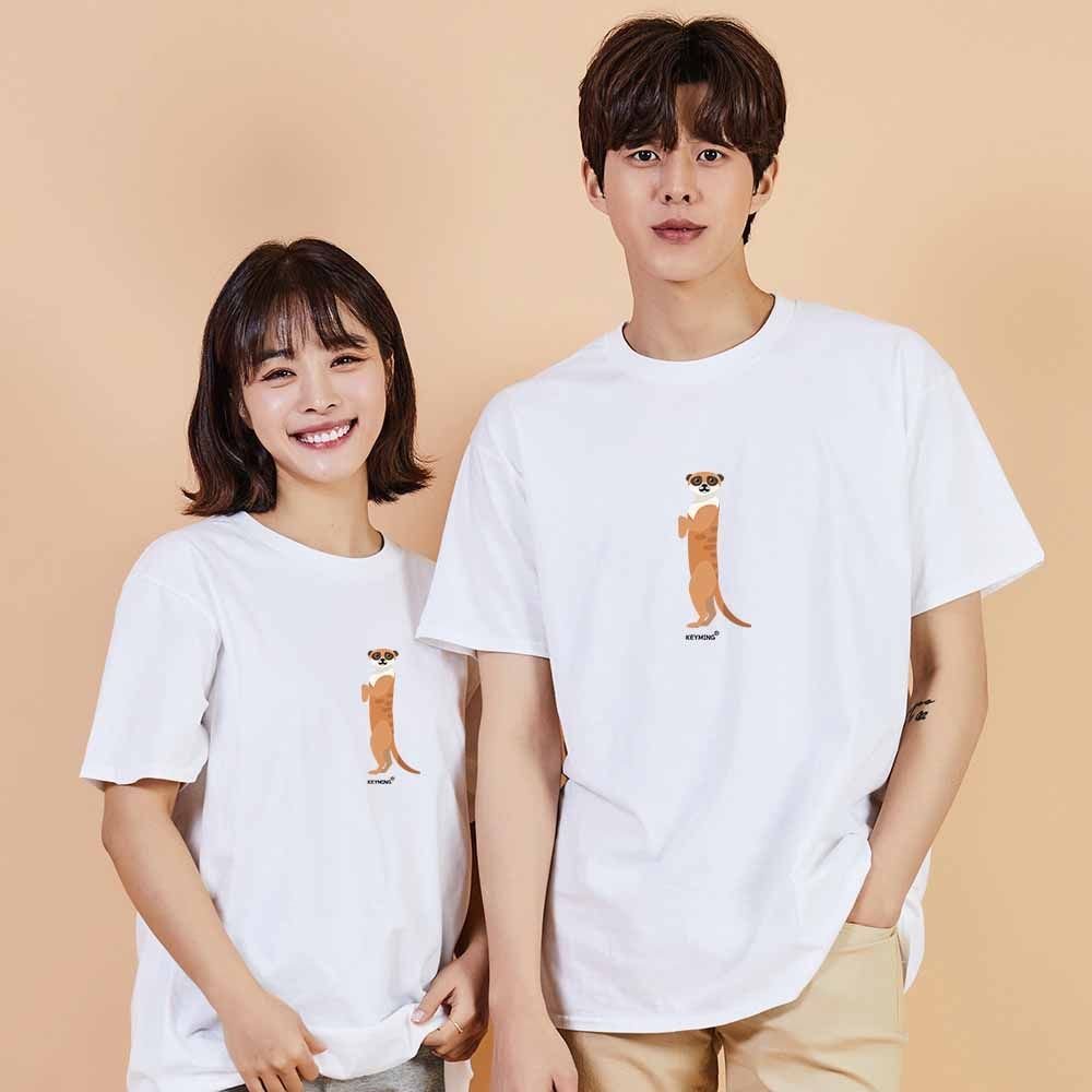 미어캣 디지털프린팅 인쇄티셔츠 반팔티 오버핏