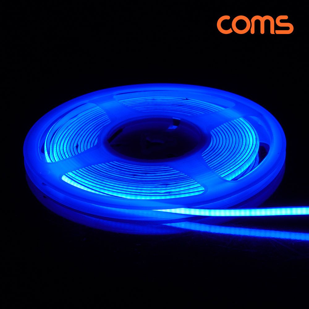 COMS 초고휘도 LED 줄조명 줄띠 5M Blue DC12V 2A