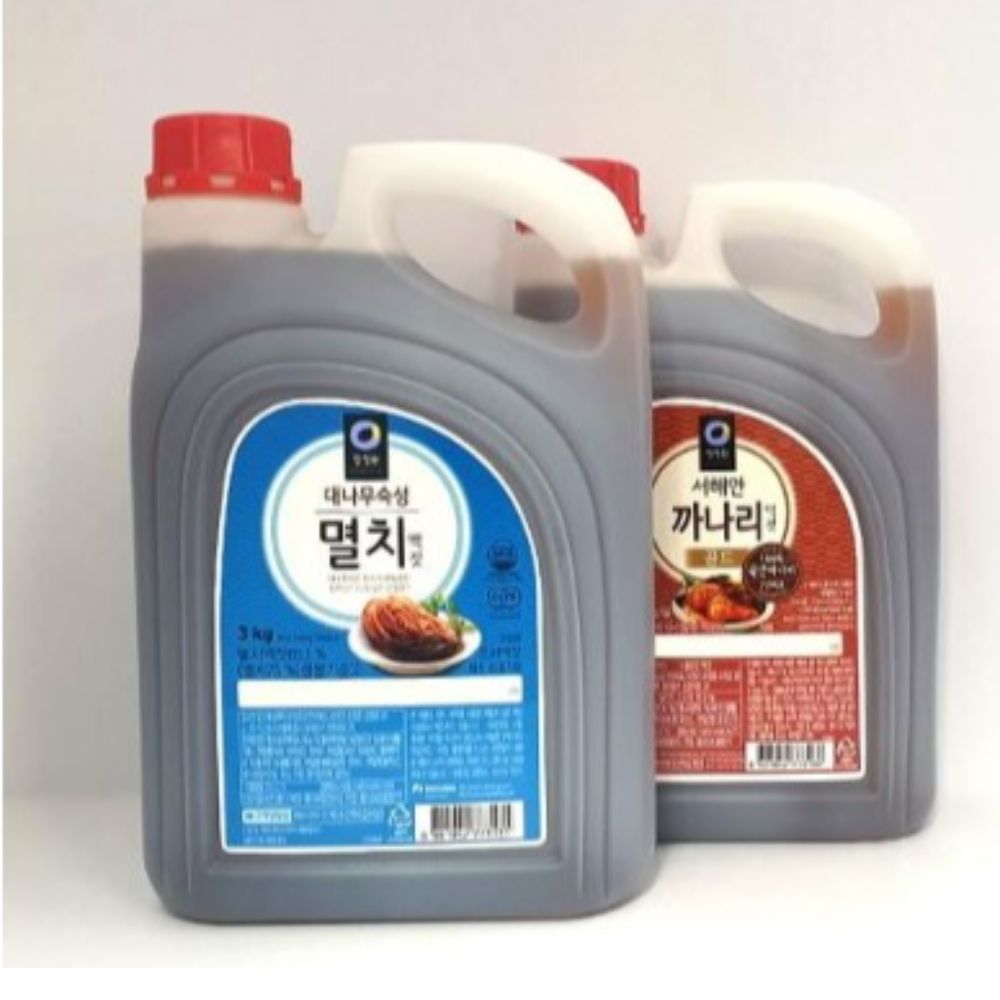 청정원 김장용 업소용 멸치액젓 까나리액젓 3kg