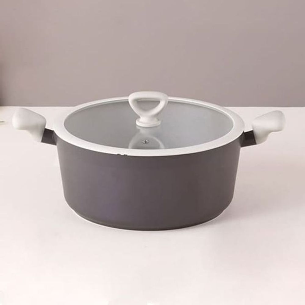 키친플라워 냄비 곰솥 찌게 인덕션 양수 냄비 28cm