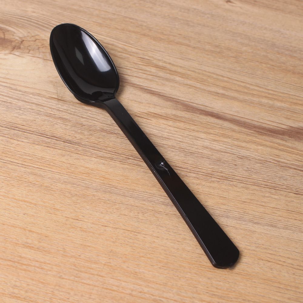 일회용숟가락 170mm 개별포장 블랙 1500개 일회용수저