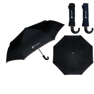 아이티알,NE 체크바이어스 3단 전자동 곡자 손잡이 휴대용 우산