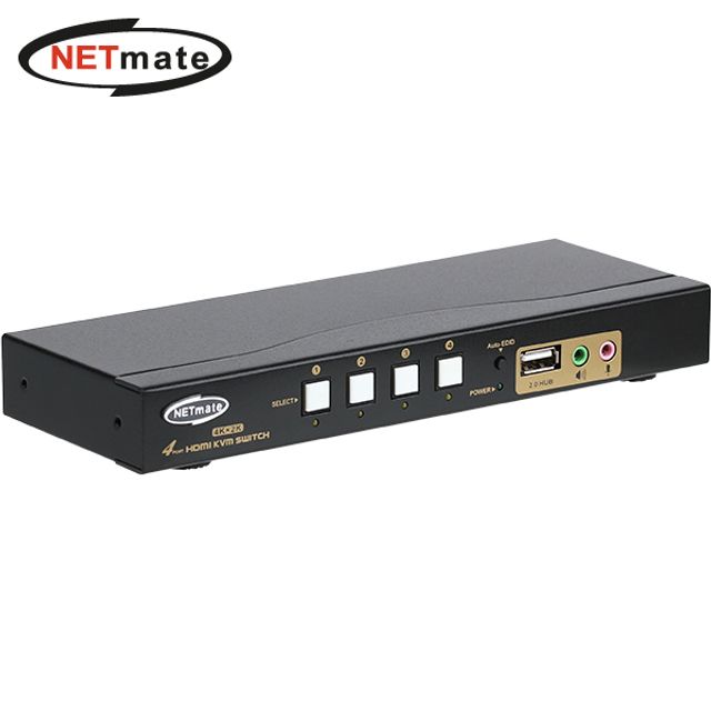 NETmate EDID HDMI 4대1 PC KVM스위치(케이블포함)