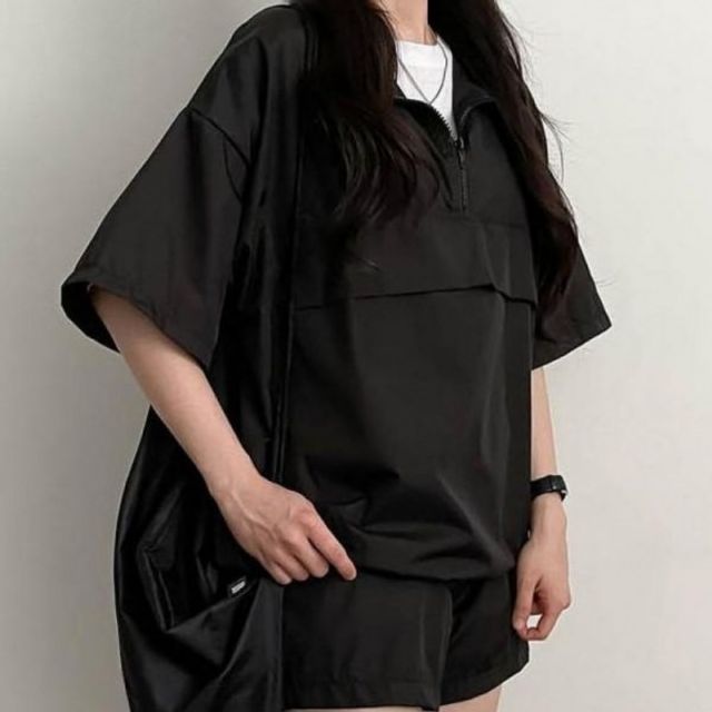 스타일 반팔 리쉬한 기본 여성 데이 트레이닝복 상하