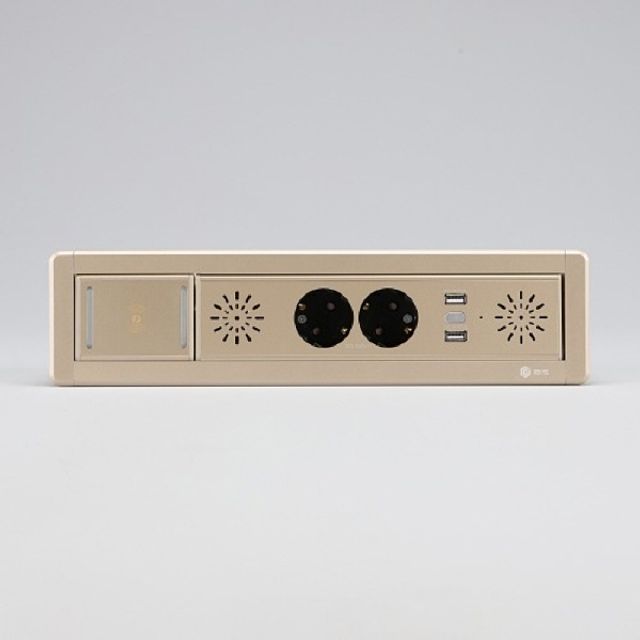 빌트인 가구 매입 콘센트 BID-202MWBT 샴페인골드