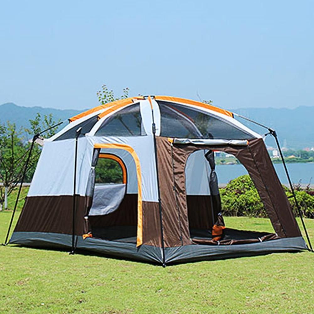 4-6인용 거실형 텐트 브라운 가족여행 파티션
