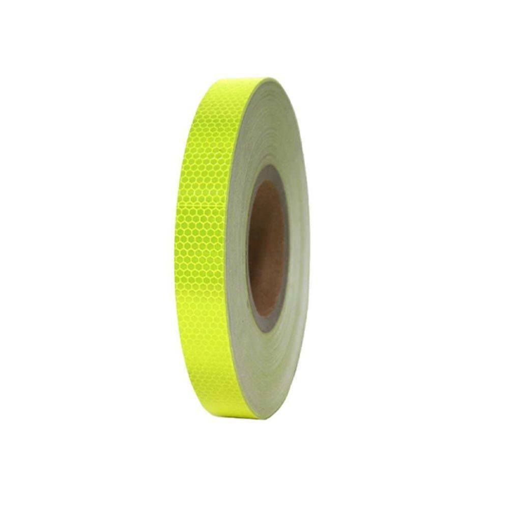 x 벌집 무늬 25mm 테이프 50m 형광 노란색 반사