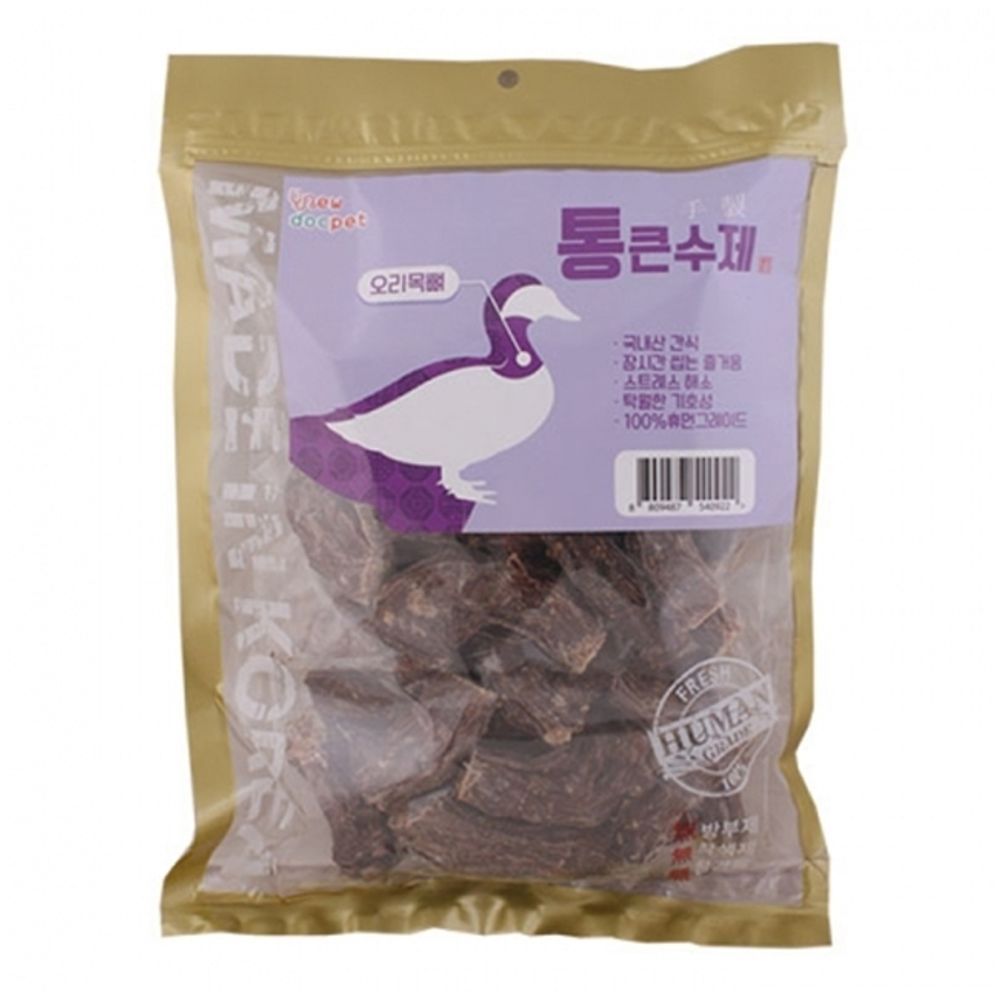 강아지 수제간식 통큰 일상 오리목뼈 440g 애견 육포