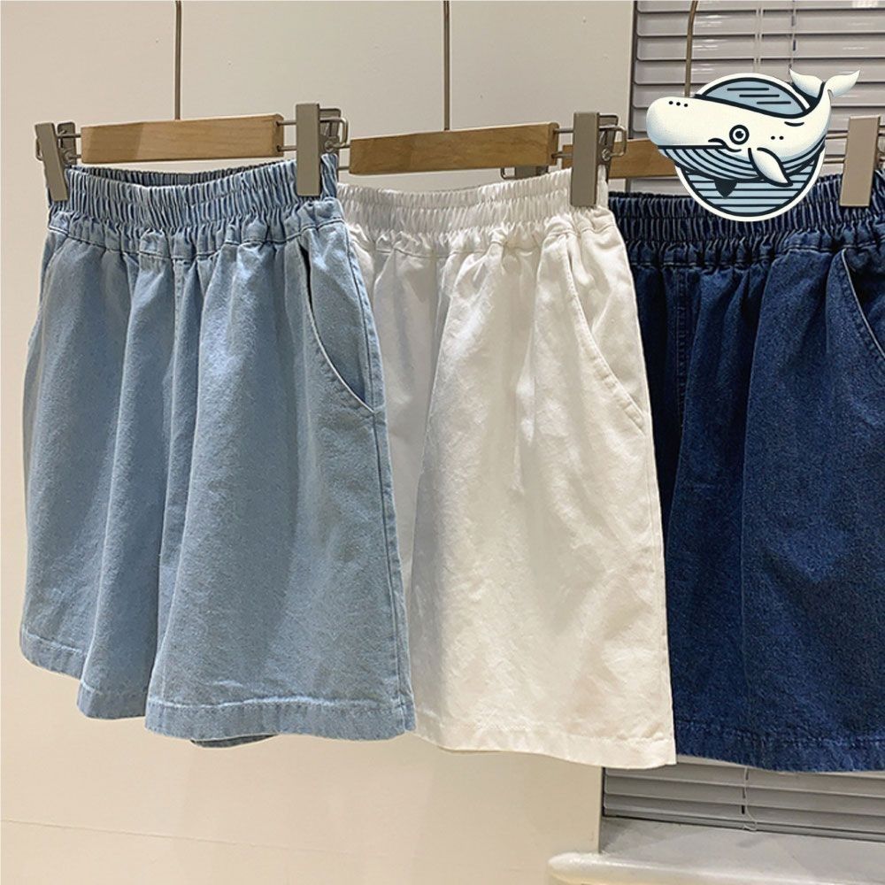 여름 데일리 캐주얼 반바지 허리밴드 면팬츠