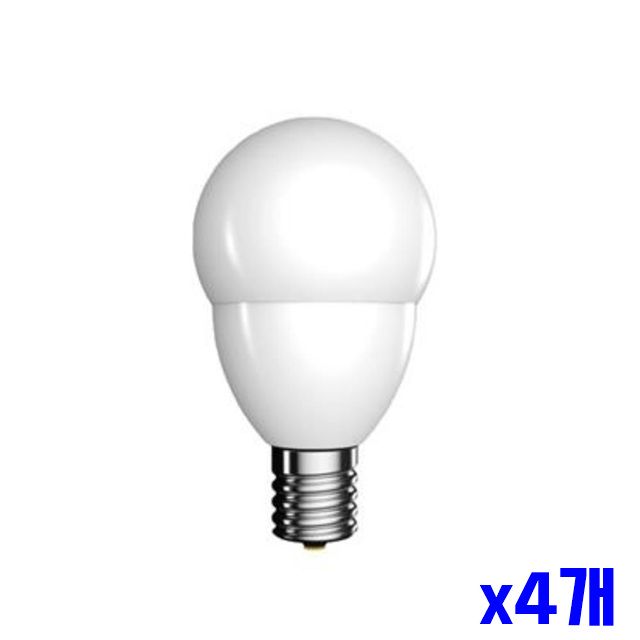 x4개 5W 전구색 조명 LED램프 볼전구 홈인테리어 LED
