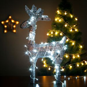 아이티알,NU LED반짝이 실버 크리스마스 대형 사슴장식(70cm)