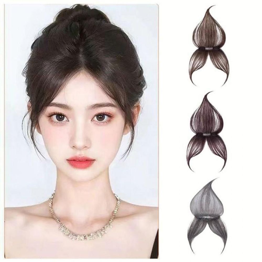 똑딱이 정수리 앞머리 부분 가발 헤어피스